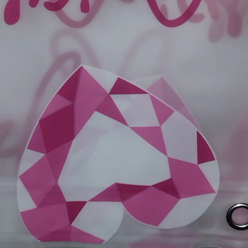 JUICY COUTURE PRINTED PEVA SHOWER CURTAIN JUICY COUTURE SHOWER CURTAIN 70 X 72..